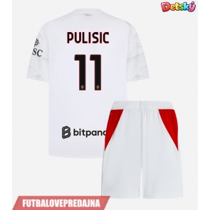 Lacne Dětský Futbalové dres AC Milan Christian Pulisic #11 2026-27 Krátky Rukáv - Preč (+ trenírky)